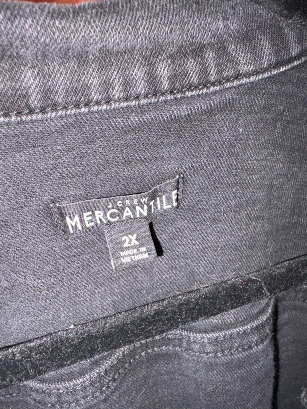 J. Crew Black Denim Trucker Jacket - Picture 3 of 3